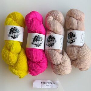 La Bien Aimee Sugar Shawl Felix Yarn Bundle